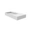 Castello Usa Juniper 36 in Left Basin Solid Surface Wall-Mounted Bathroom Sink in White CB-GM-2056-L - alternate 3
